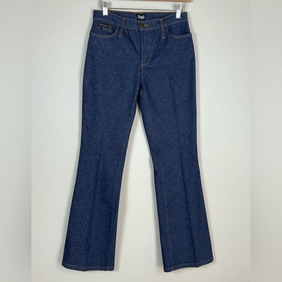 Dolce & Gabanna Straight Flare Jeans Retro Western 70s Y2K Size 26 low rise - Picture 2 of 14